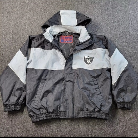Jeff Hamilton Other - Vintage Oakland Raiders NFL Jeff Hamilton Winter Coat Jacket - Men’s LG